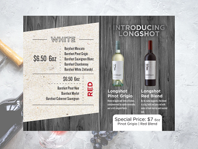 wine menu design
