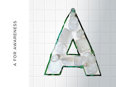 A for Awareness 3d type aware awareness eco environmental hand lettering handmade letter a lettering object objects plastic reuse sustainability sustainable tactile typography twist ties typography upcycle waste