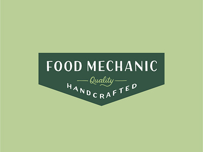 Food Mechanic Alt Logo branding california food food branding hand drawn logo hand drawn type hand lettering hand type handcrafted health healthy food lettering logo logo design logotype mechanic quality restaurant typography vintage