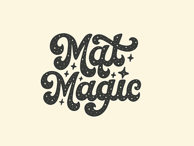 Marquette Magic 70s script curvy script graphic design groovy hand drawn hand lettered hand lettering illustration lettering magic magical marquette michigan script space stars sticker sticker design thick script typography