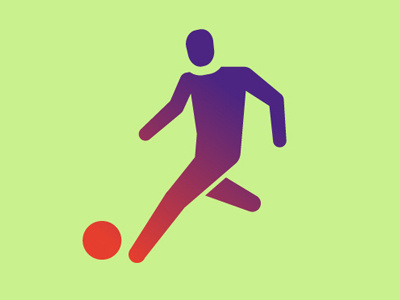Sports icon 01 football icon pictogram player soccer sports