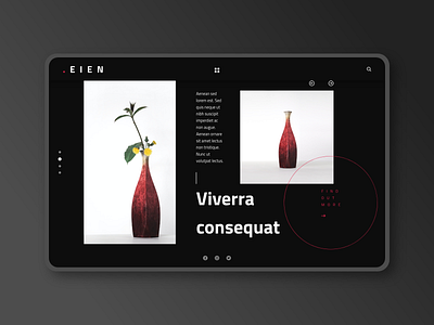 EIEN UI KIT abstract black dark ecommerce minimal store ui ux webdesign