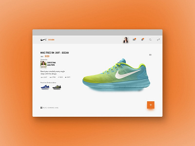 NIKE+ DESIGN ecommerce. mobileui nike products profile search shoes store webapp