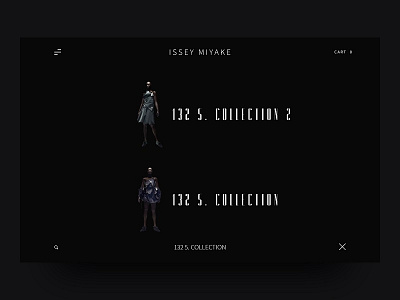 ISSEY MIYAKE - Modern Fashion Webdesign UI