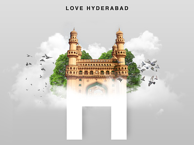 Charminar Hyderabad  Double Exposure Design