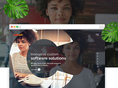Cohash UI Design android branding coahash web template creative design mock up software company ui ux design web design