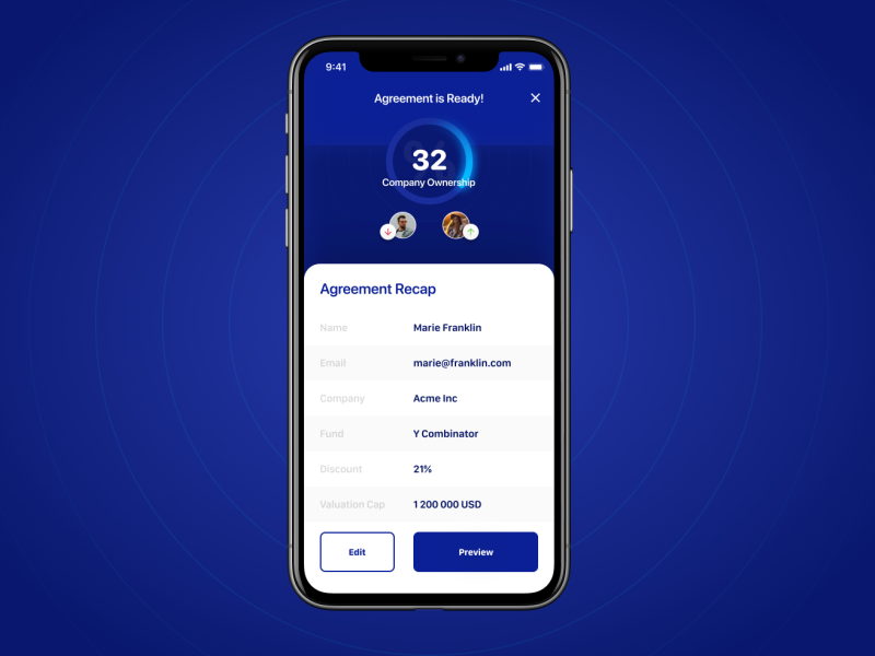 Mobile App Agreement UI by João Borges on Dribbble