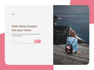 Daily UI Challenge #026 - Subscribe clean daily 100 challenge dailyui girly store subscribe subscribe form ui web design website
