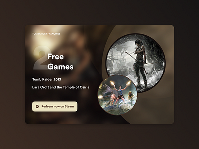 Daily UI Challenge #036 - Special Offer clean daily ui daily100challenge dailyui interface redeem steam ui videogames web web design website