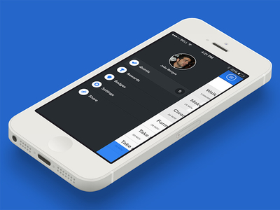 App sidebar 7 app blue ios ios7 iphone sidebar task