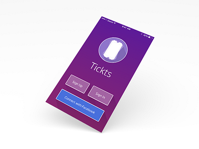 Login confirm facebook flat interface ios7 login shadow sign in sign up tickets ui user