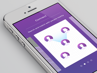 Walkthrough iOS App app app design avatar connect design flat ios user walkthrough wireless