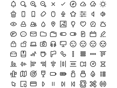 Minimal Icons app flat free freebie icon icons minimal open source pack web