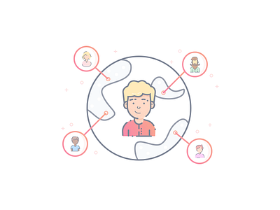 Illustrations for landing page