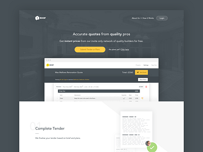 1Roof Landing Page