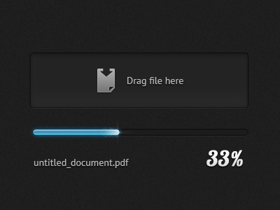 Upload dark design drag drop progress bar ui upload web