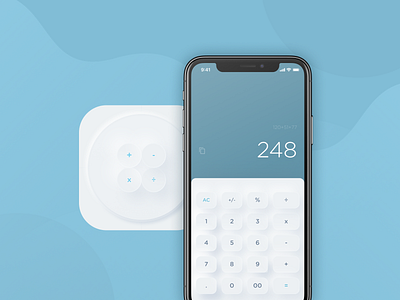 UI Challenge 004/005 - Calculator/App Icon app app icon calculator challange clean dailyui design icon interface ios logo ui uichallenge