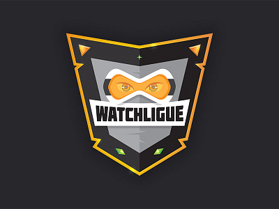 Watch n°2 cartoon character esport orange overwatch patch shield video games