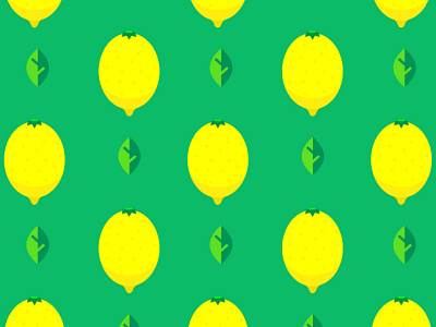 Pressez le citron green illustration leaf lemon nature pattern