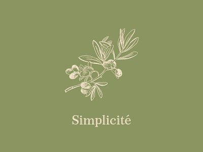 Simplicité botanical drawing green illustration nature sketching texture typography