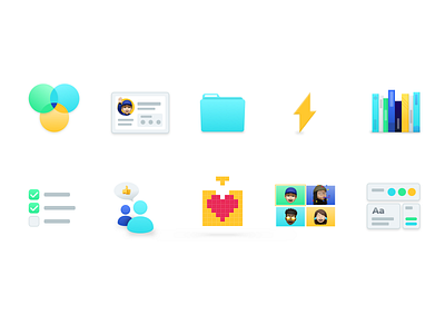 Portfolio Favorite Things Icons