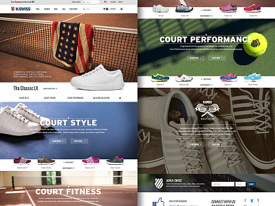 K•Swiss Homepage Design