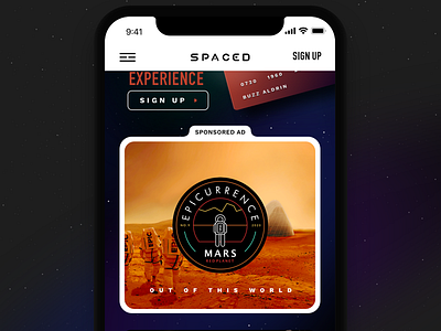 Epicurrence SPACEDChallenge App ad app epicurrence iphonex space spaced challenge spacedchallenge