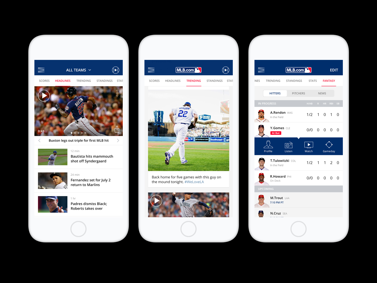 MLB At Bat Redesign by Kyle Taylor on Dribbble