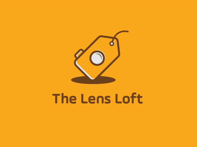 The Lens Loft minimal lens logo lens price tag camera