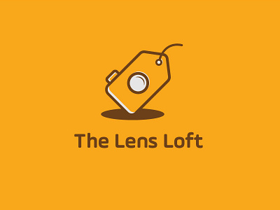 The Lens Loft camera lens lens logo minimal price tag