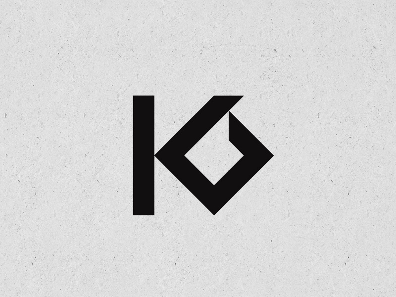 KB logo. creative loto minimal logo kb logo