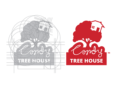 Rework of Candy Tree House Logo flat geometric geometry illustration logo mark ratio simple vector