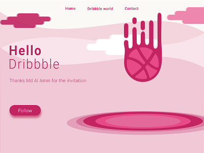 Hello Dribbble 1st Shot By Asif Arefin Aumi On Dribbble