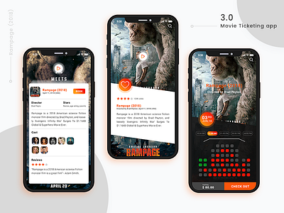 Movie Ticketing apps concept