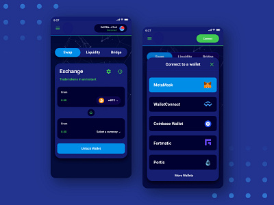 Wallet App UI app blockchain defi design finance graphic design interface ui wallet