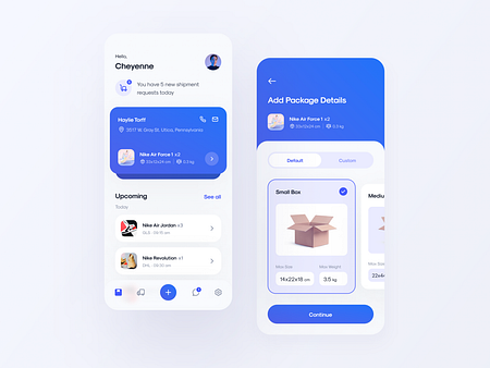 Shipping App by Alberto Macherelli for Piqo Design on Dribbble