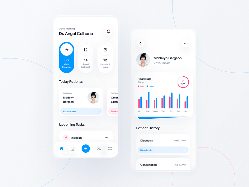 Medical App by Alberto Macherelli for Piqo Design on Dribbble