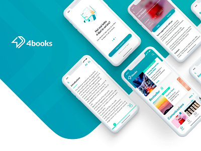 4books App app book app brand identity branding design graphic design identity inspire interface logo responsive ui ui design ui ux design ux ux design ux ui visual identity web website