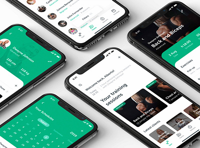 Gymr Trainers App app appui appuidesign design figma fitness app gym gym app inspire interaction design mobile prototype trainer ui ui design ui ux user interface ux ux design workout app