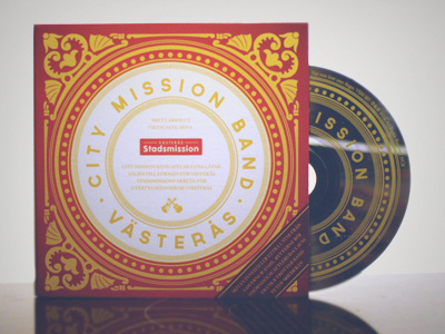 City Mission Band aid cd label red