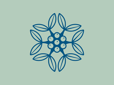 Mistletoe flower logo mistletoe symbol