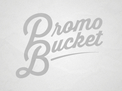 PromoB logo script vintage