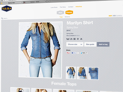 Gul&Bla clothes iu online shop web webb webshop