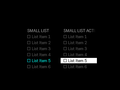 Push small list ableton list push