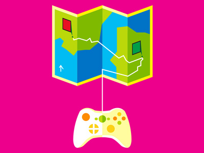 Xbox bing illustration jagnagra map microsoft page84design route search vector xbox