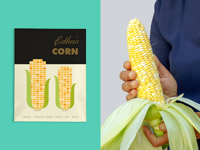 Esther's Corn Seeds corn garden seeds vector vegetables
