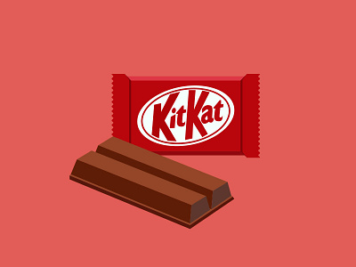 KitKat candy chocolate illustration kitkat