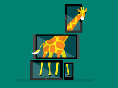 Microsoft: Universal Apps and Platform animal computer giraffe phone tablet tv