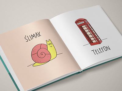 Polish Alphabet alphabet book book cover illustration kids london phone phone booth polish snail uk