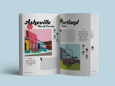 Artists Magaine architecture asheville deer hand drawn illustration north carolina oregon portland portland sign stag